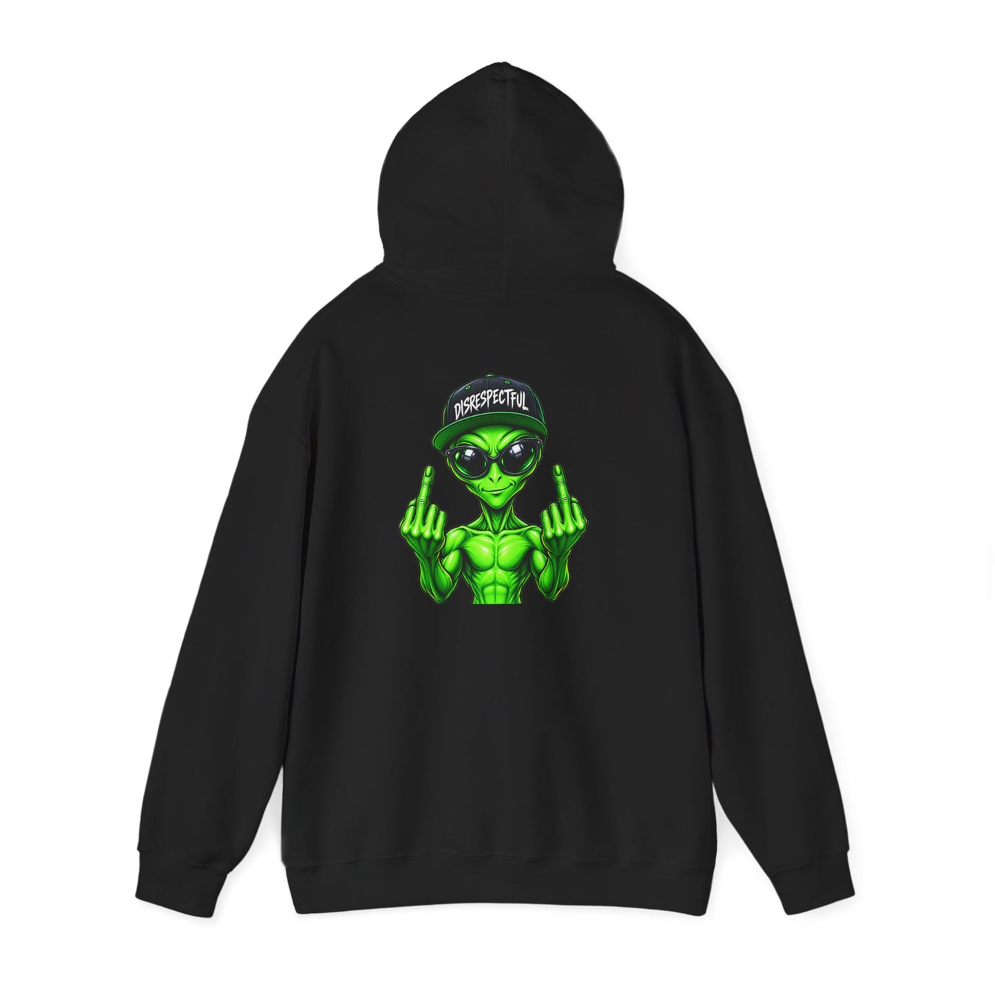 Disrespectful Alien — Back-Print Graphic Hoodie