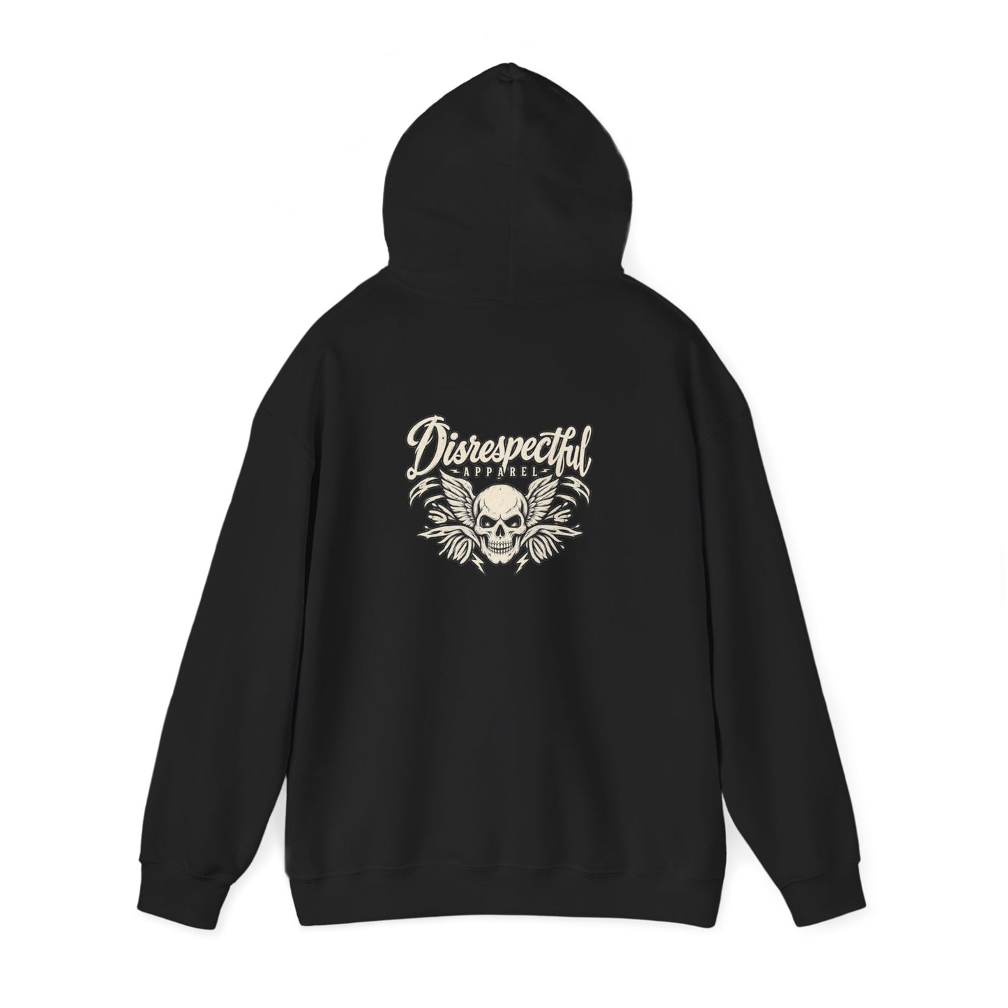 Vintage Winged Skull — Back-Print Graphic Hoodie