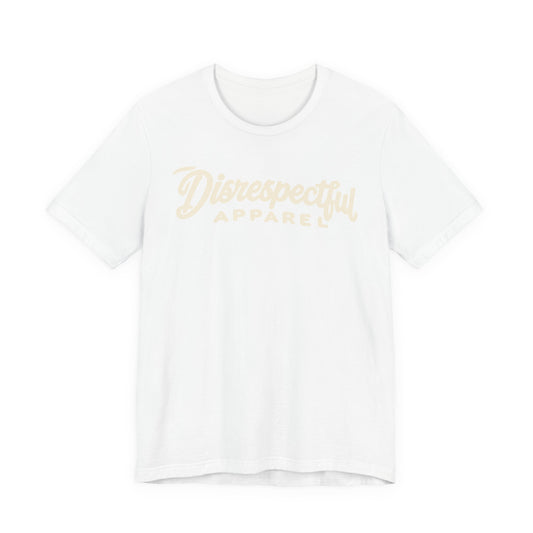 Disrespectful Apparel Script Logo Tee — Casual Graphic T-Shirt
