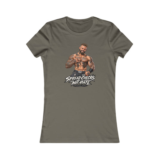 Spread Cheeks Not Hate — Tattooed Biker Women's Graphic Tee