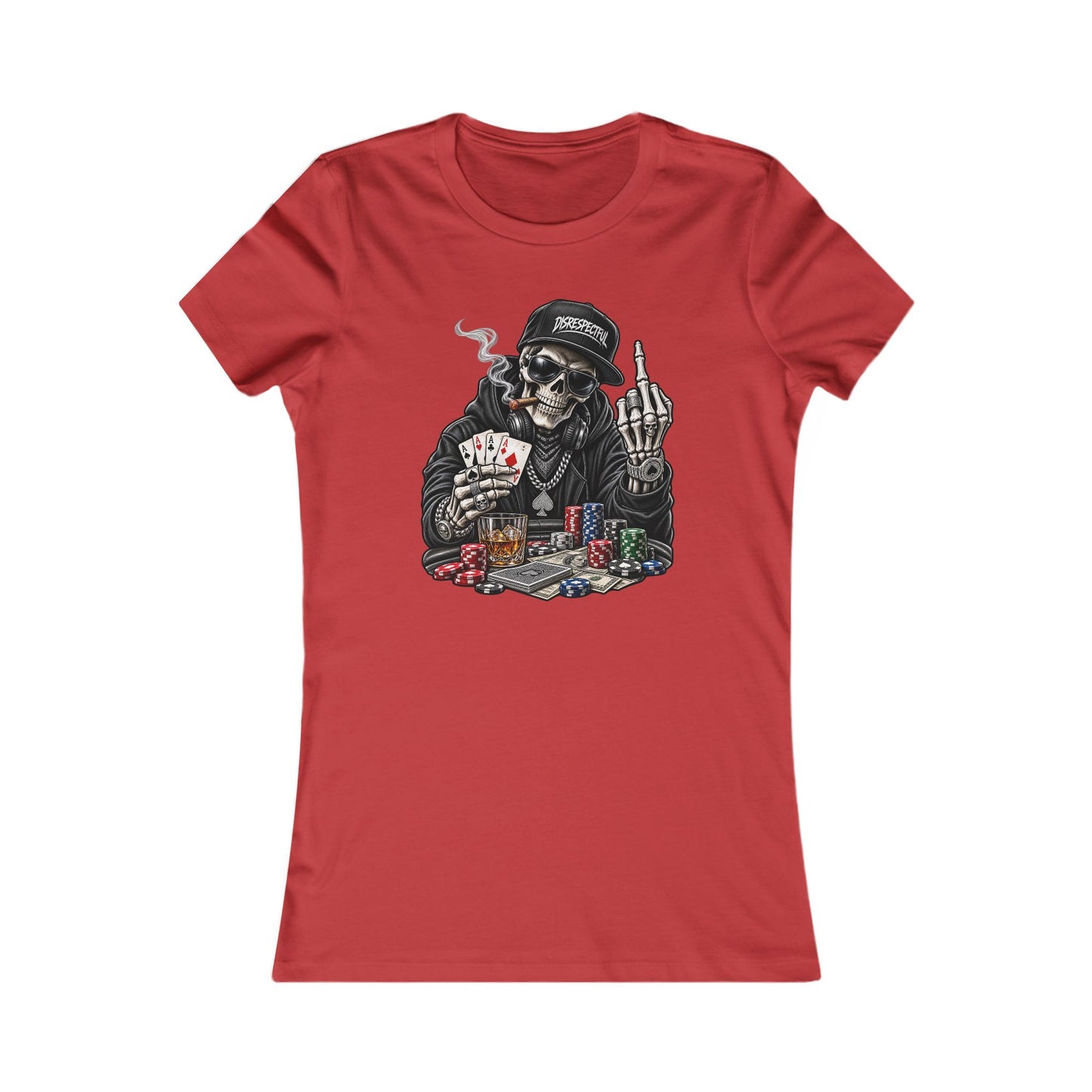 Skull Poker — Women's Favorite Graphic Tee