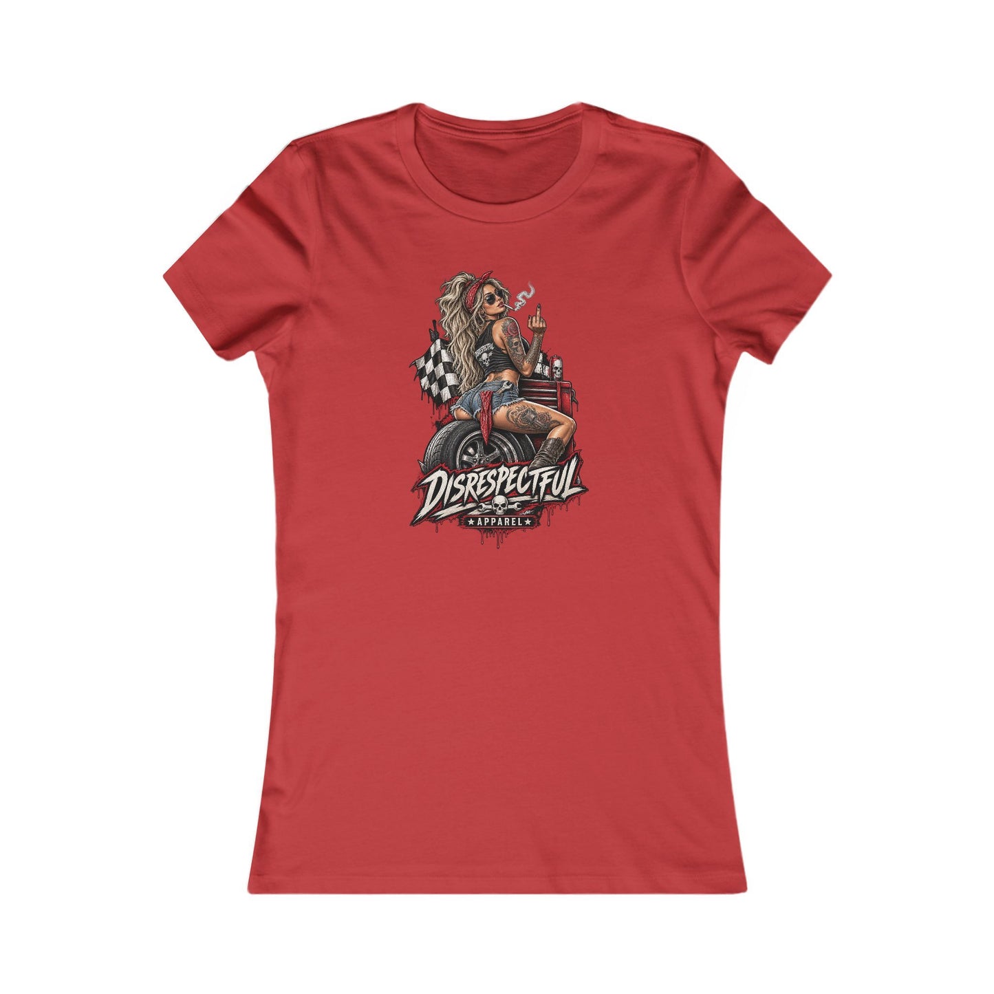 Disrespectful Apparel Biker Girl — Women's Favorite Graphic Tee