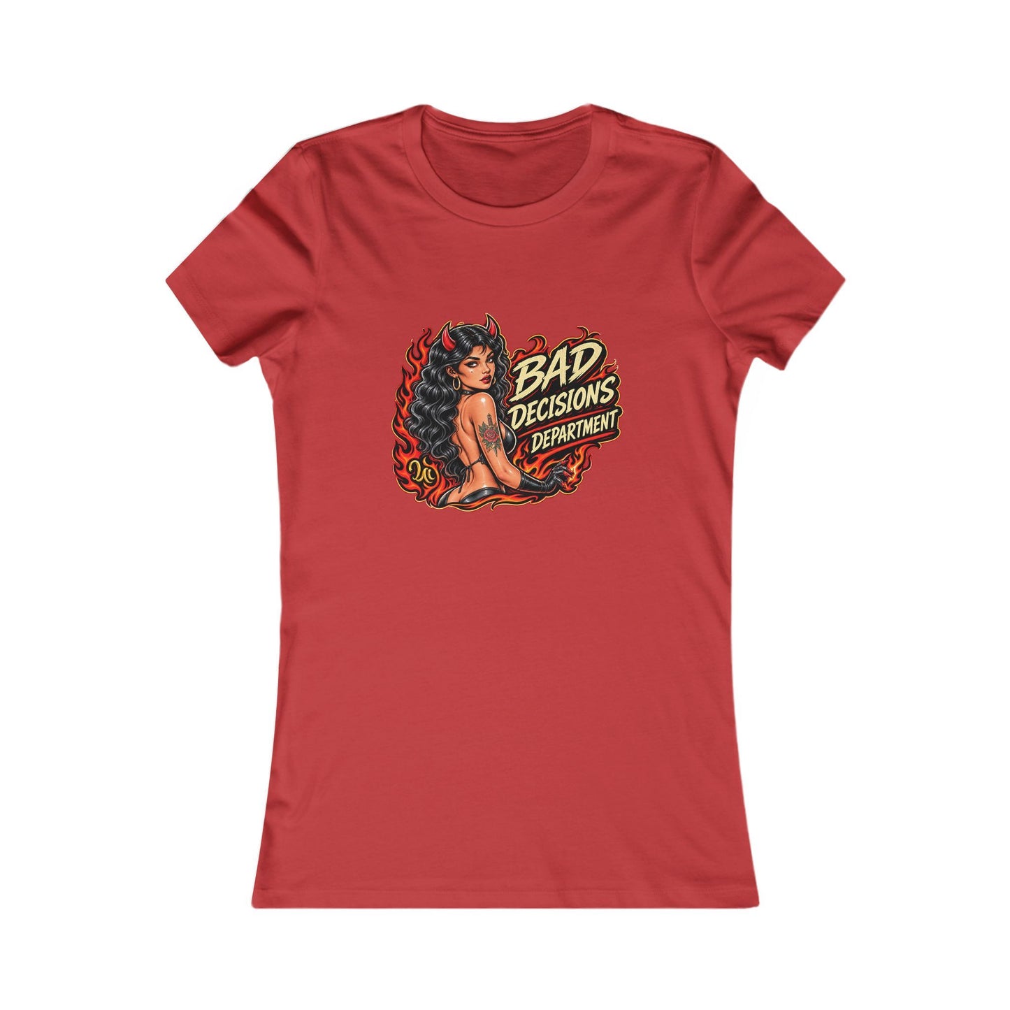 Bad Decisions Department — Women's Favorite Graphic Tee