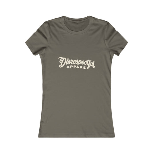 Disrespectful Apparel Script Logo — Women's Favorite Graphic Tee