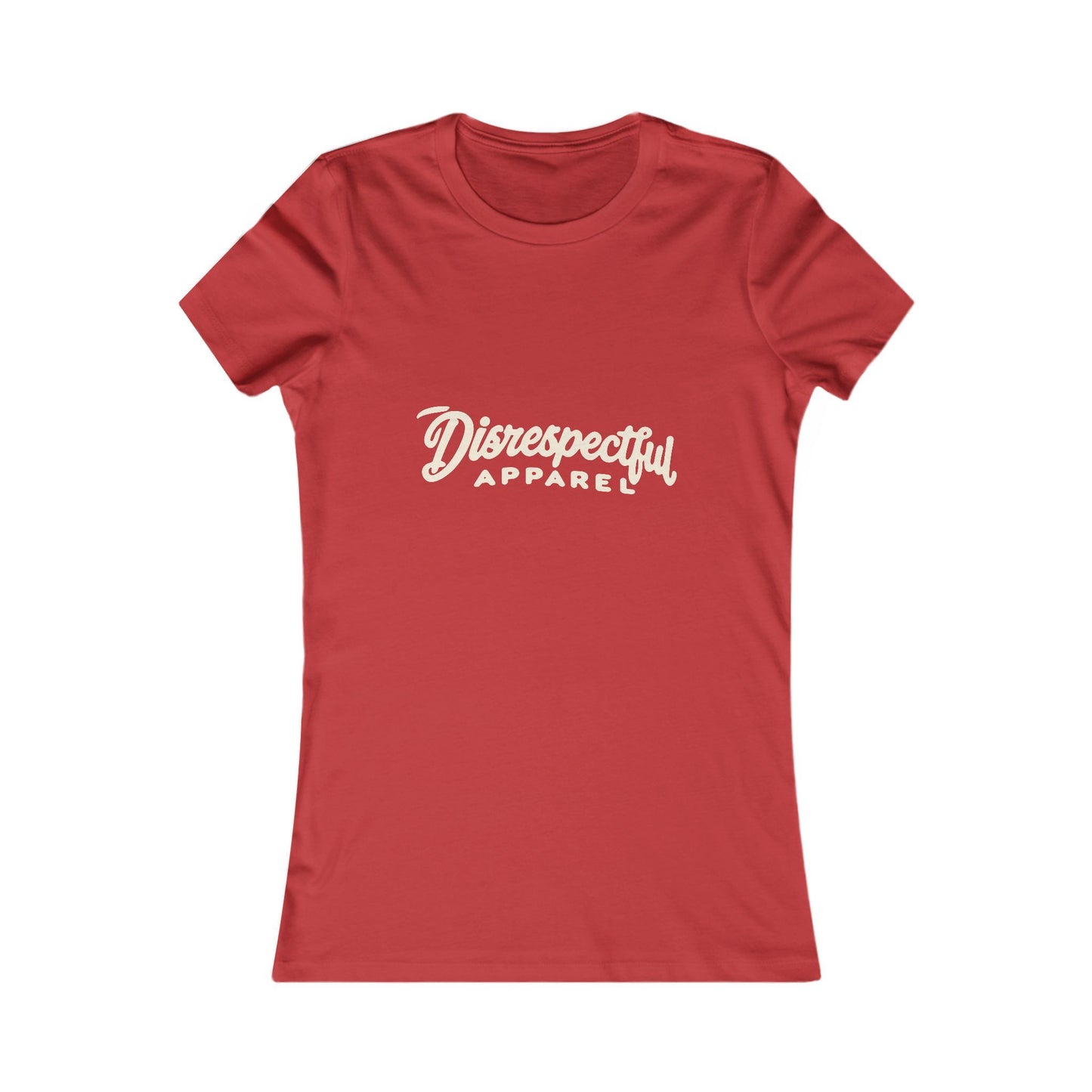 Disrespectful Apparel Script Logo — Women's Favorite Graphic Tee