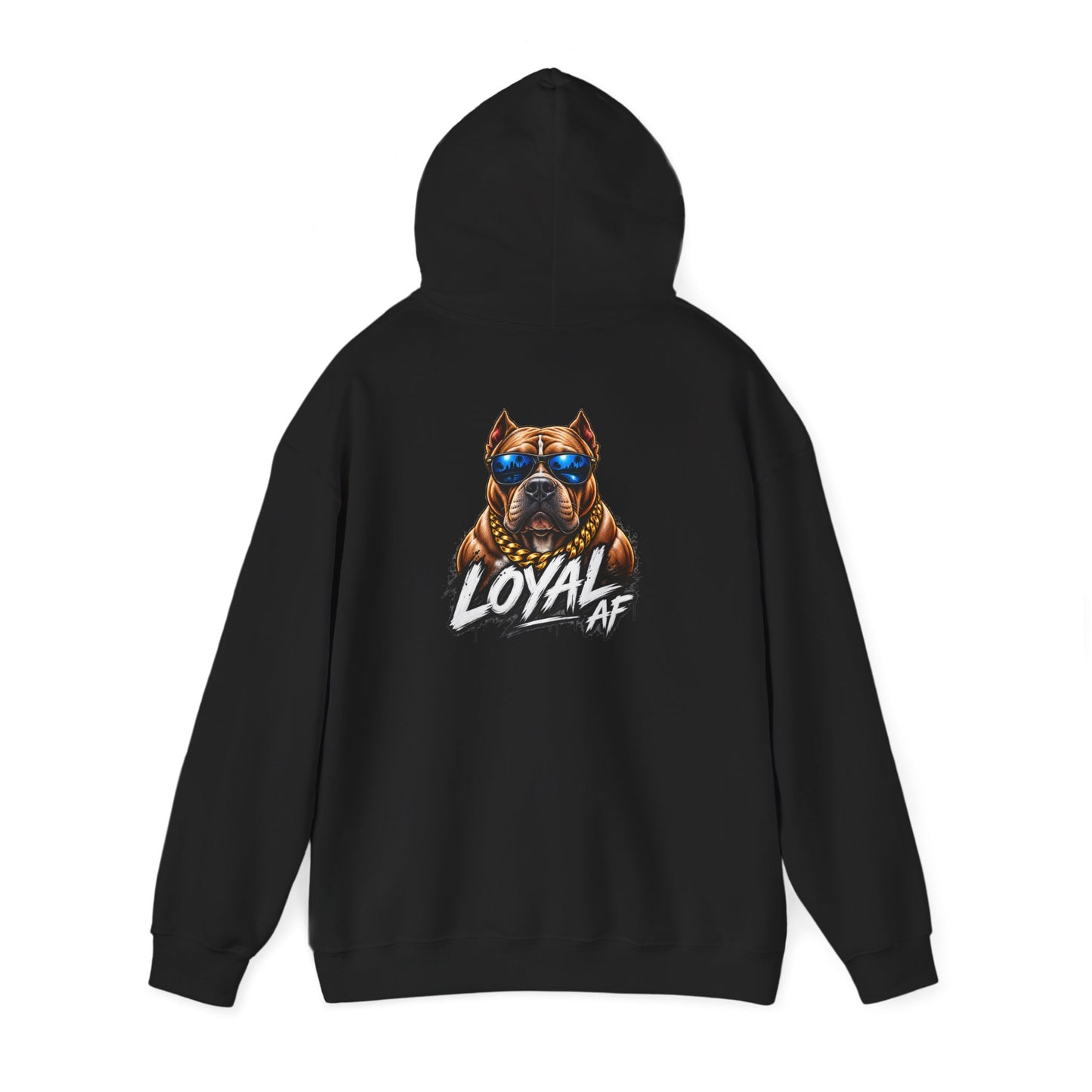 Loyal AF Pitbull — Back-Print Graphic Hoodie