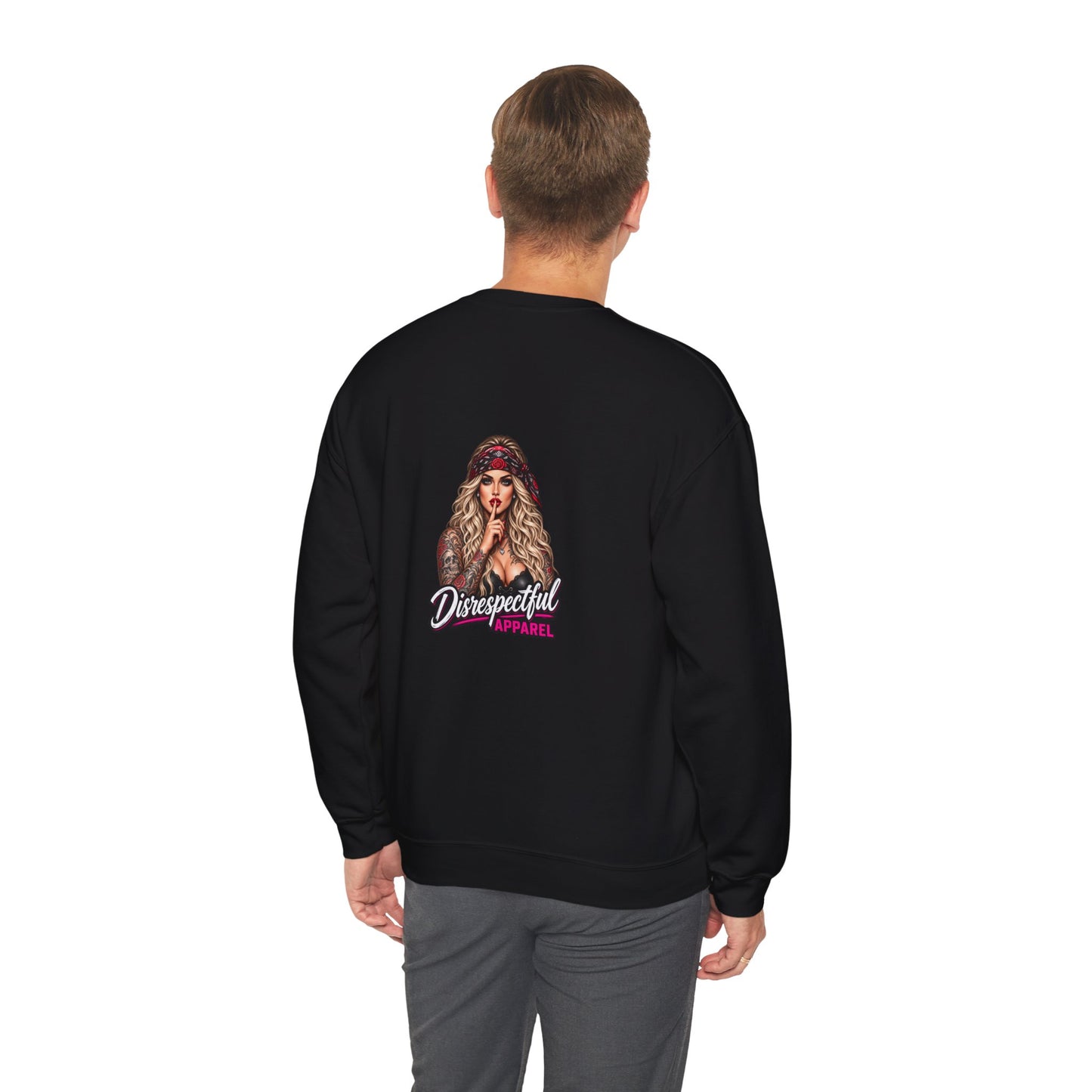 Shut Your Mouth — Back-Print Graphic Crewneck