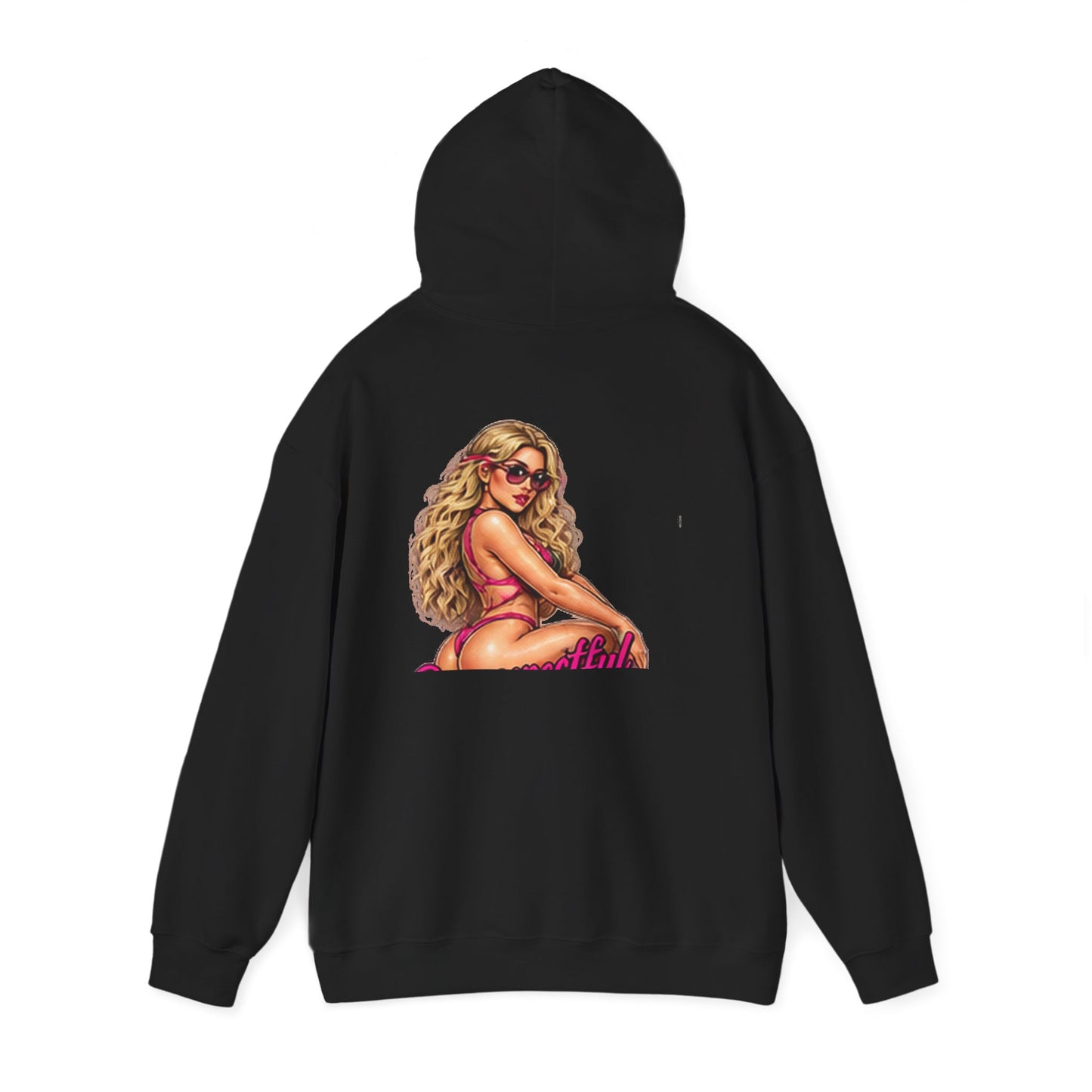 Vintage Pin-Up — Back-Print Graphic Hoodie