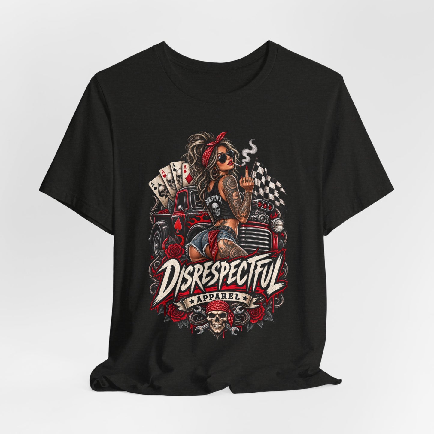 Disrespectful Apparel Pin-Up Racing Tee