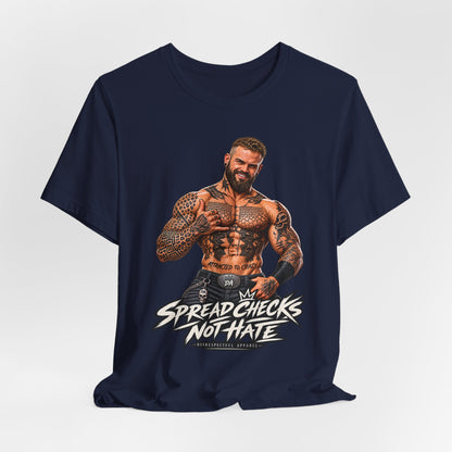 Spread Cheeks Not Hate — Tattooed Biker Graphic Tee