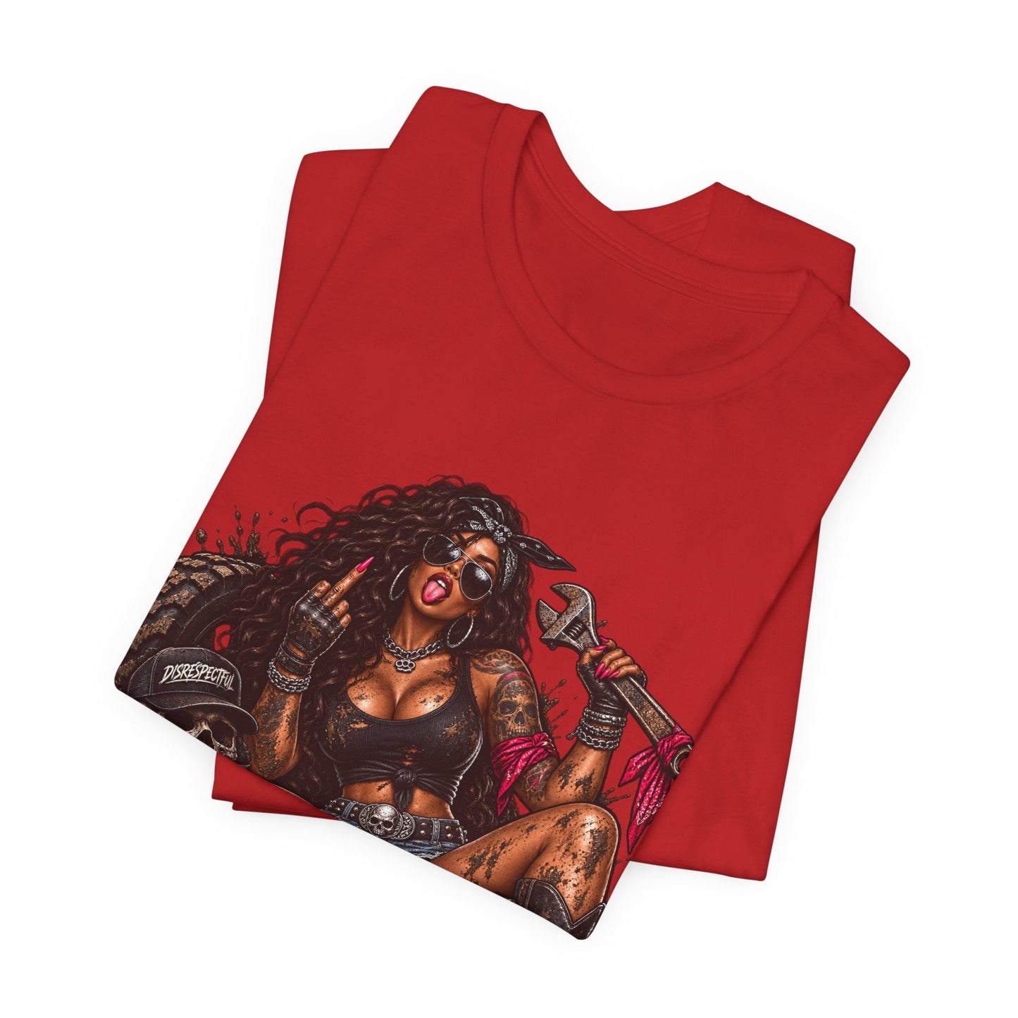 Down and Dirty — Mechanic Pin-Up Graphic Tee
