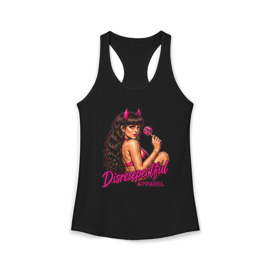 Devil Girl Lollipop — Women's Racerback Tank