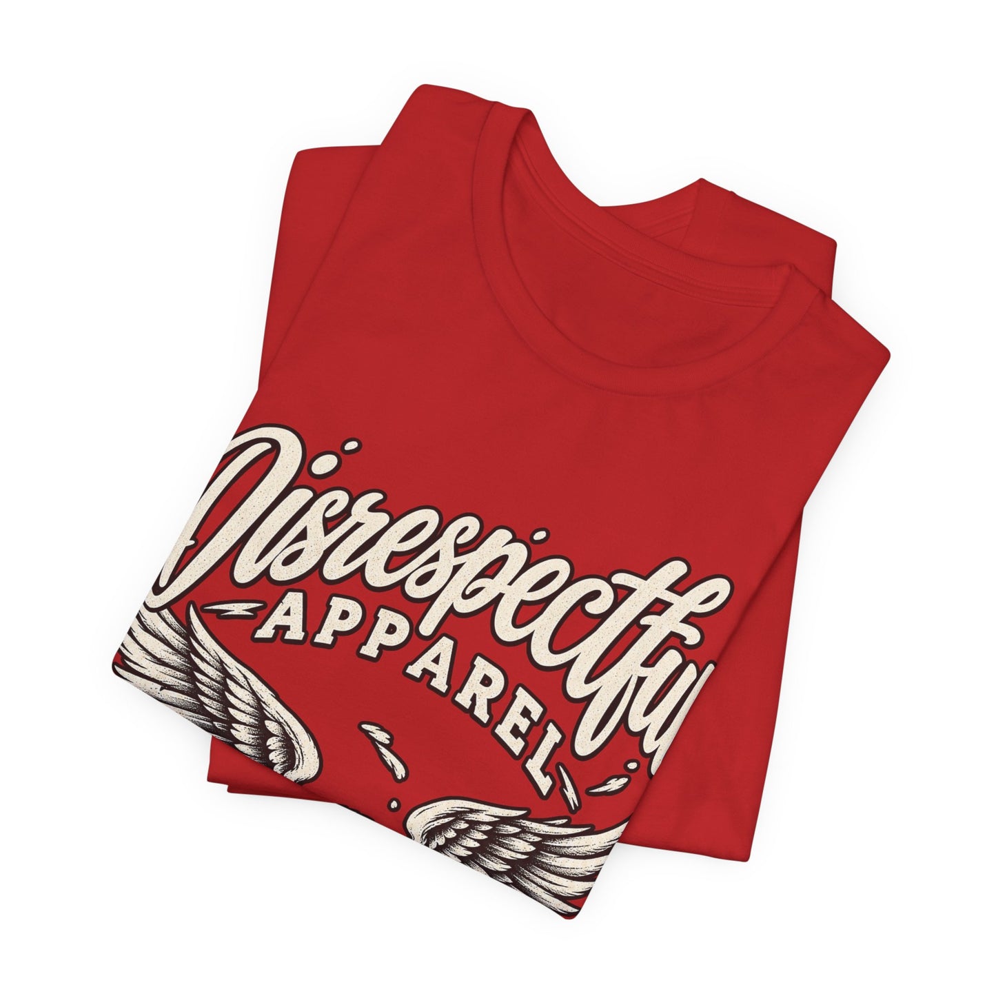 Disrespectful Apparel Eagle Graphic Tee — Vintage Script Logo T-Shirt