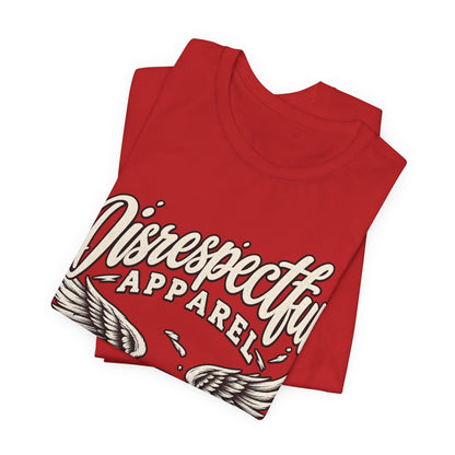 Disrespectful Apparel Eagle Graphic Tee — Vintage Script Logo T-Shirt