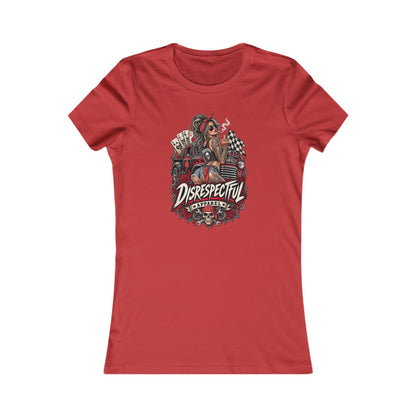 Disrespectful Apparel Pin-Up Racing — Women's Favorite Graphic Tee