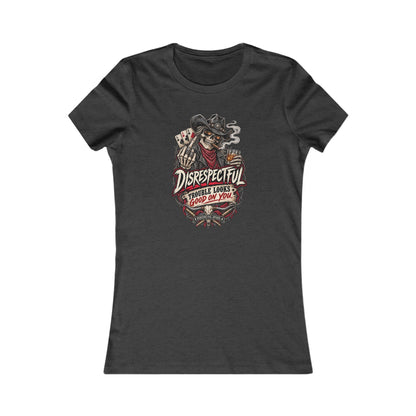 Disrespectful Skull Cowboy — Women's Favorite Graphic Tee