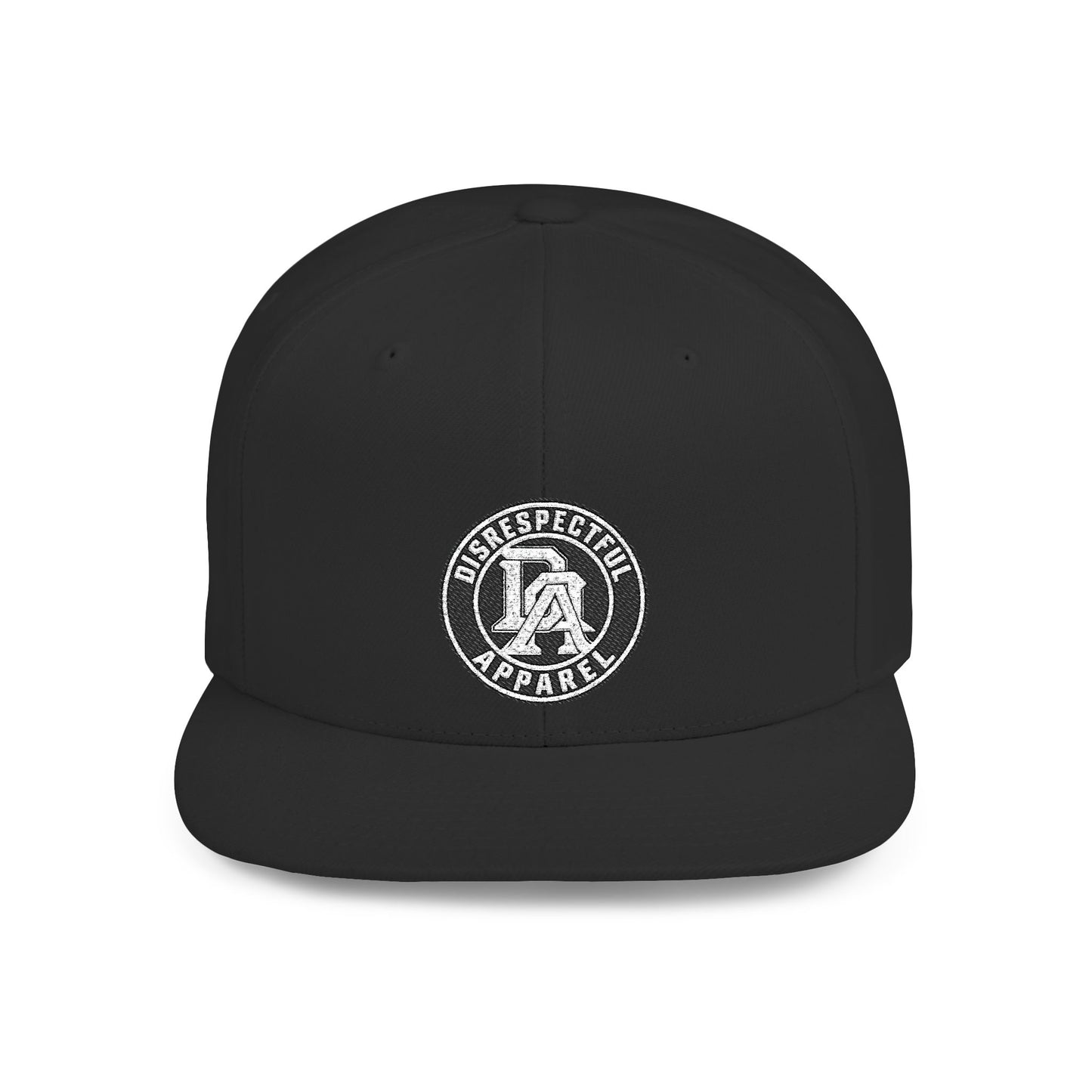 DA Circular Badge — Embroidered Flat-Bill Snapback