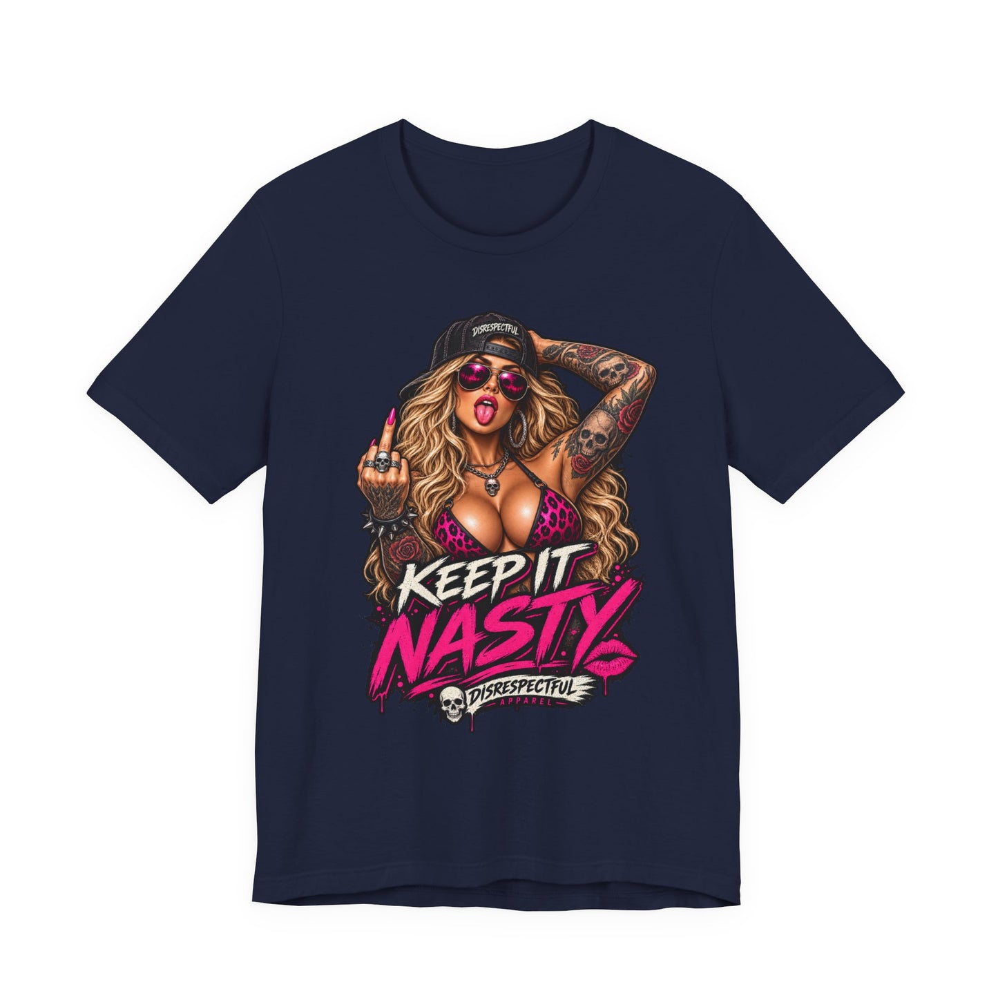 Keep It Nasty Graphic Tee — Edgy Pinup Streetwear Shirt