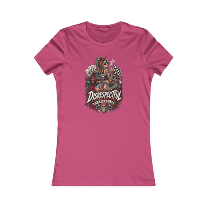 Disrespectful Apparel Pin-Up Racing — Women's Favorite Graphic Tee