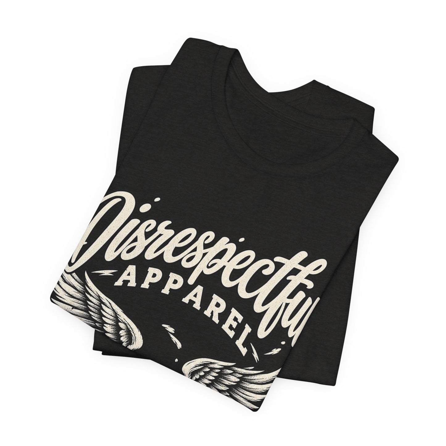 Disrespectful Apparel Eagle Graphic Tee — Vintage Script Logo T-Shirt