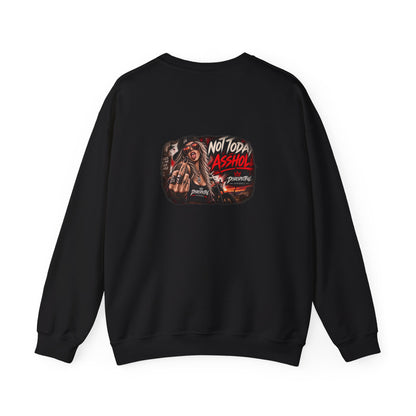 Not Today, Asshole — Rocker — Back-Print Graphic Crewneck