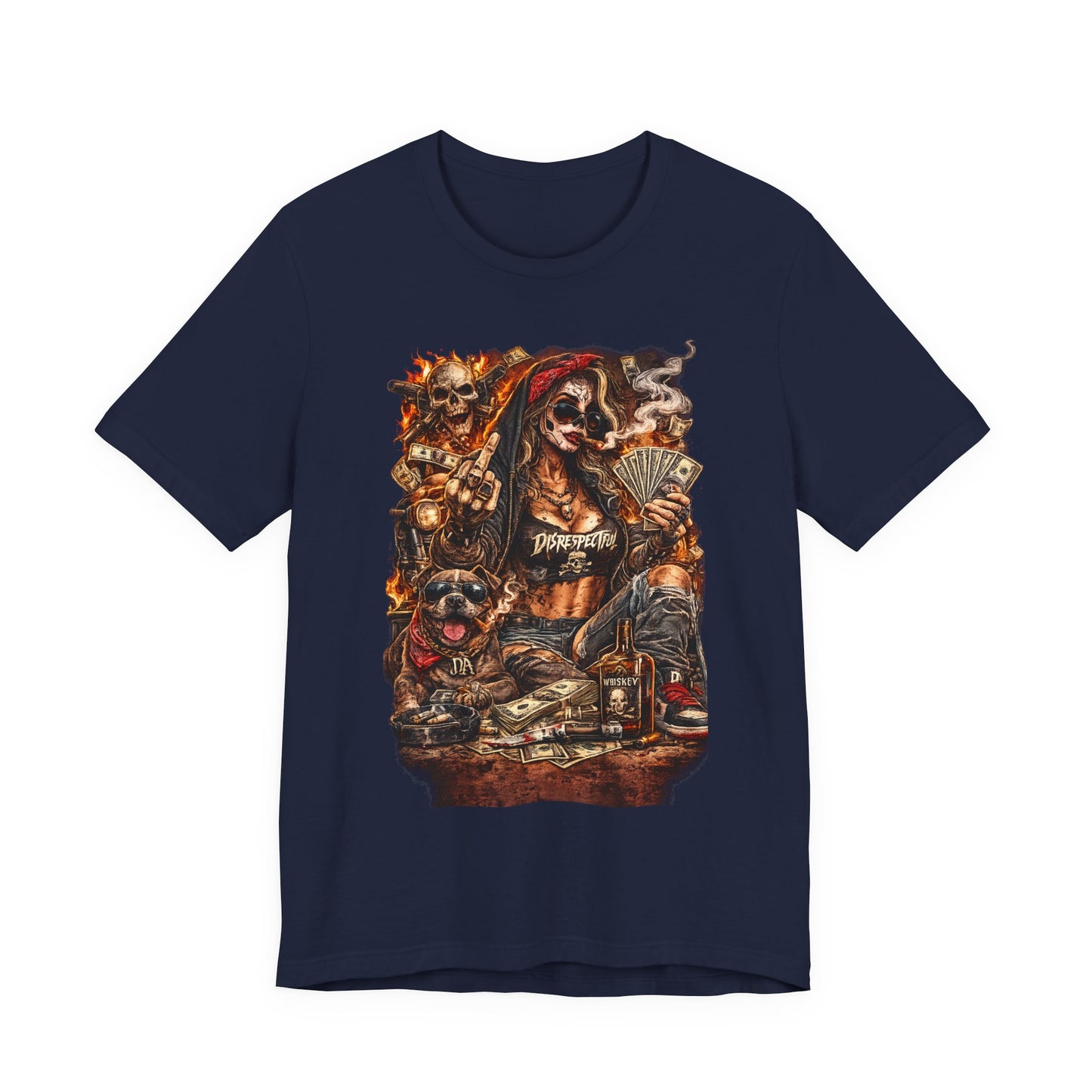 Skull Gambler Graphic Tee — Grim Reaper Poker Night T-Shirt