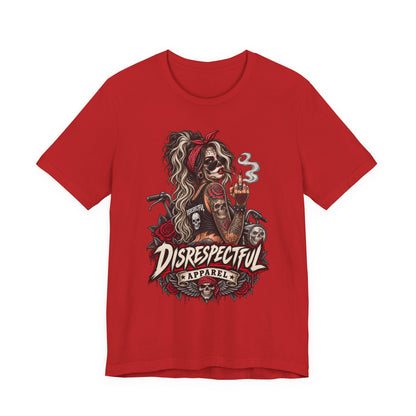 Disrespectful Apparel Skull Pin-Up Tee