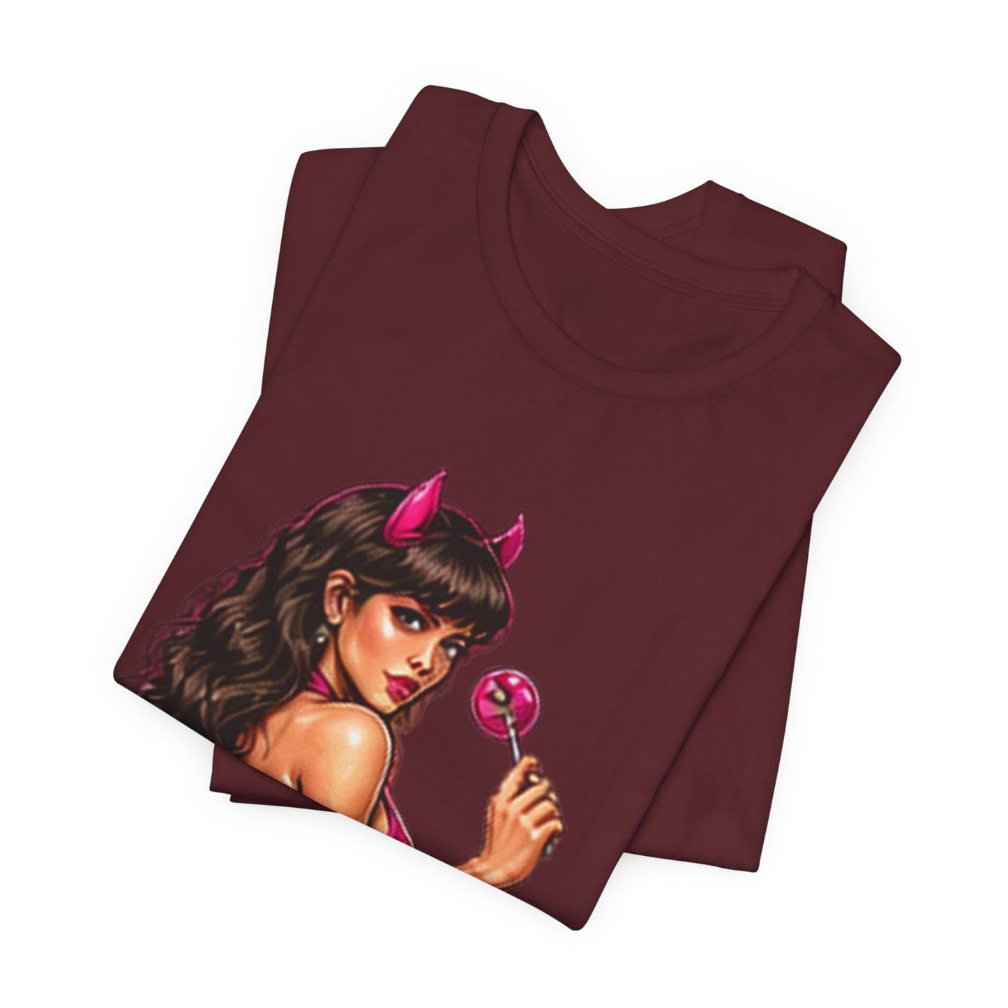 Devil Girl Lollipop — Pin-Up Graphic Tee