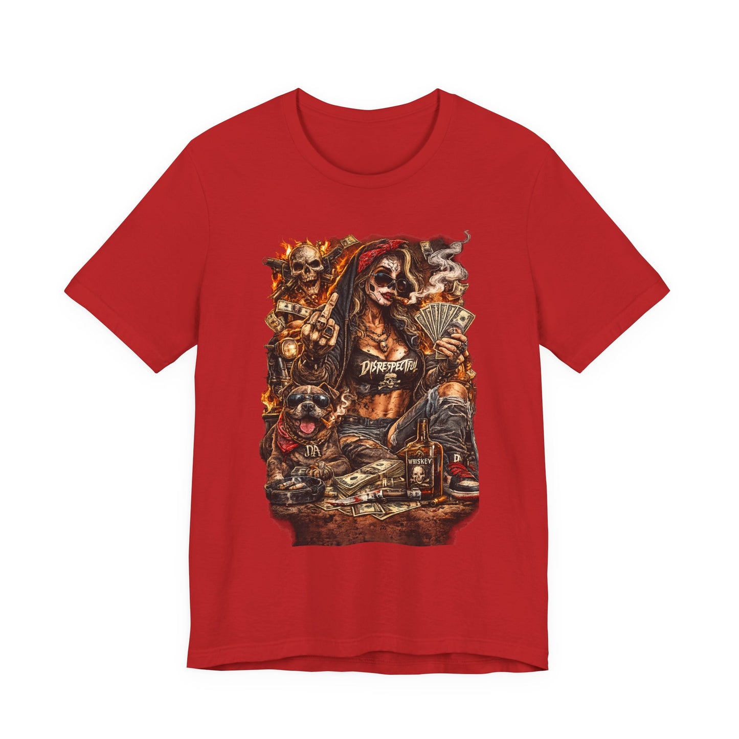 Skull Gambler Graphic Tee — Grim Reaper Poker Night T-Shirt