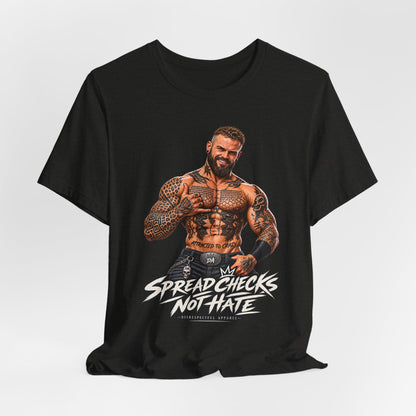 Spread Cheeks Not Hate — Tattooed Biker Graphic Tee