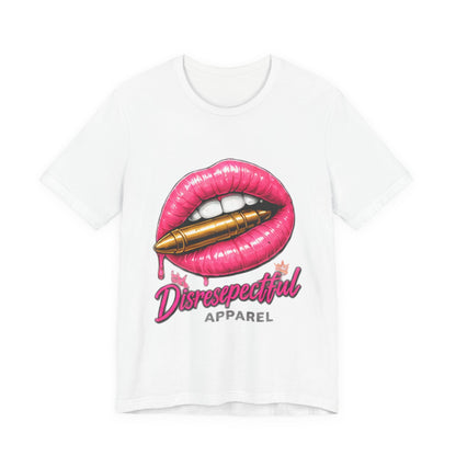 Kiss Kiss Bang Bang — Pink Lip & Bullet Graphic Tee