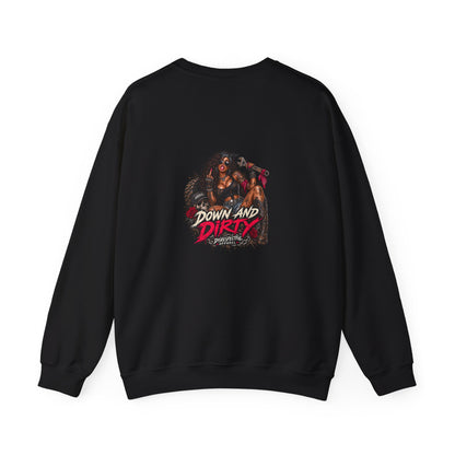 Down and Dirty — Back-Print Graphic Crewneck