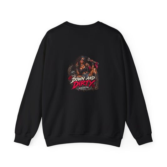 Down and Dirty — Back-Print Graphic Crewneck