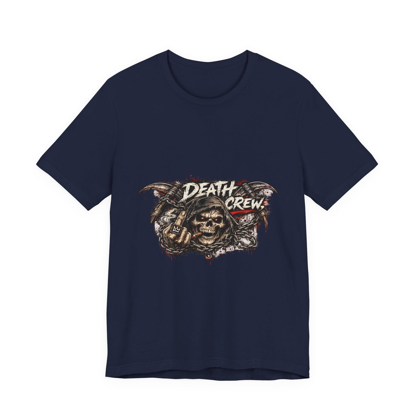 Death Crew Skull Graphic Tee — Vintage Biker Rock T-Shirt