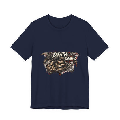 Death Crew Skull Graphic Tee — Vintage Biker Rock T-Shirt