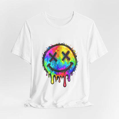 Rainbow Drip Smiley T-Shirt