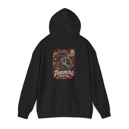 Disrespectful Trucker — Back-Print Graphic Hoodie