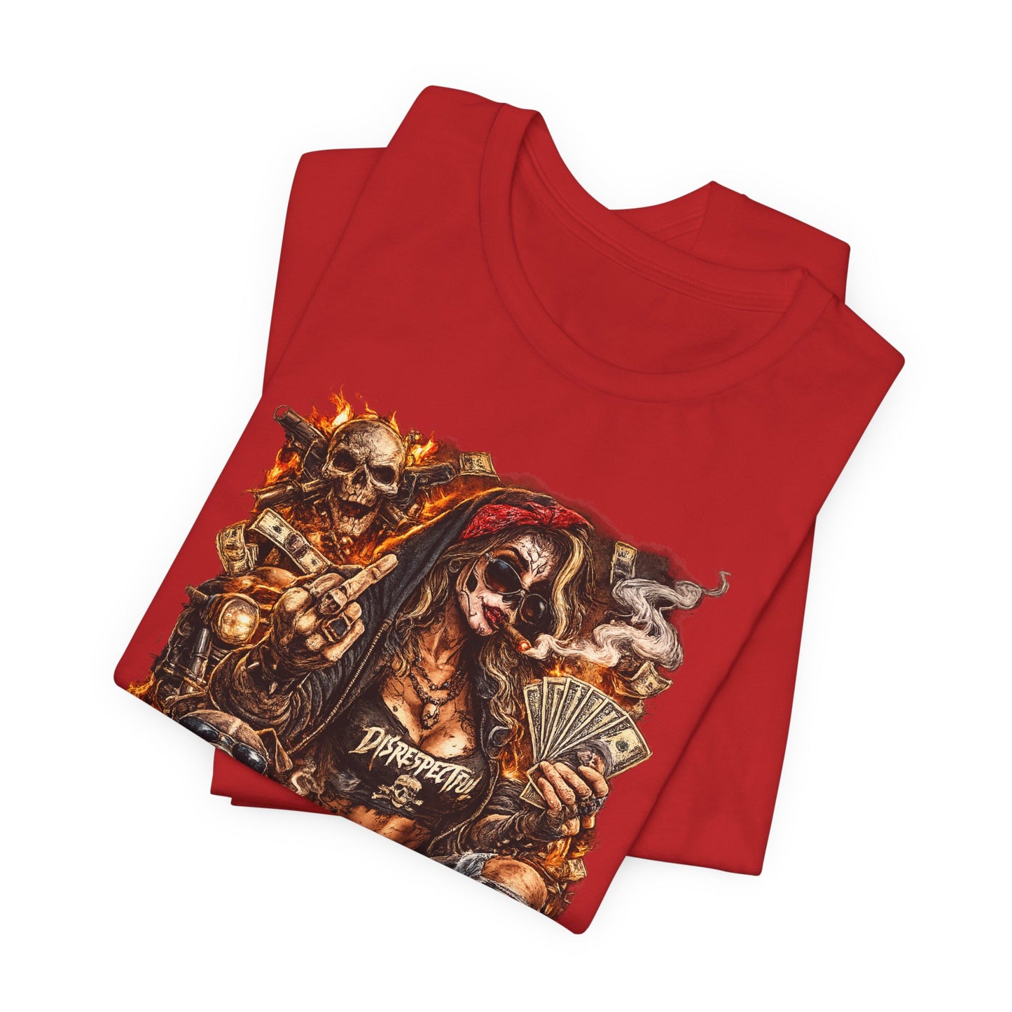 Skull Gambler Graphic Tee — Grim Reaper Poker Night T-Shirt