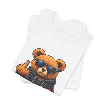 T-Shirt — 'Don't Care' Bear Graphic Tee