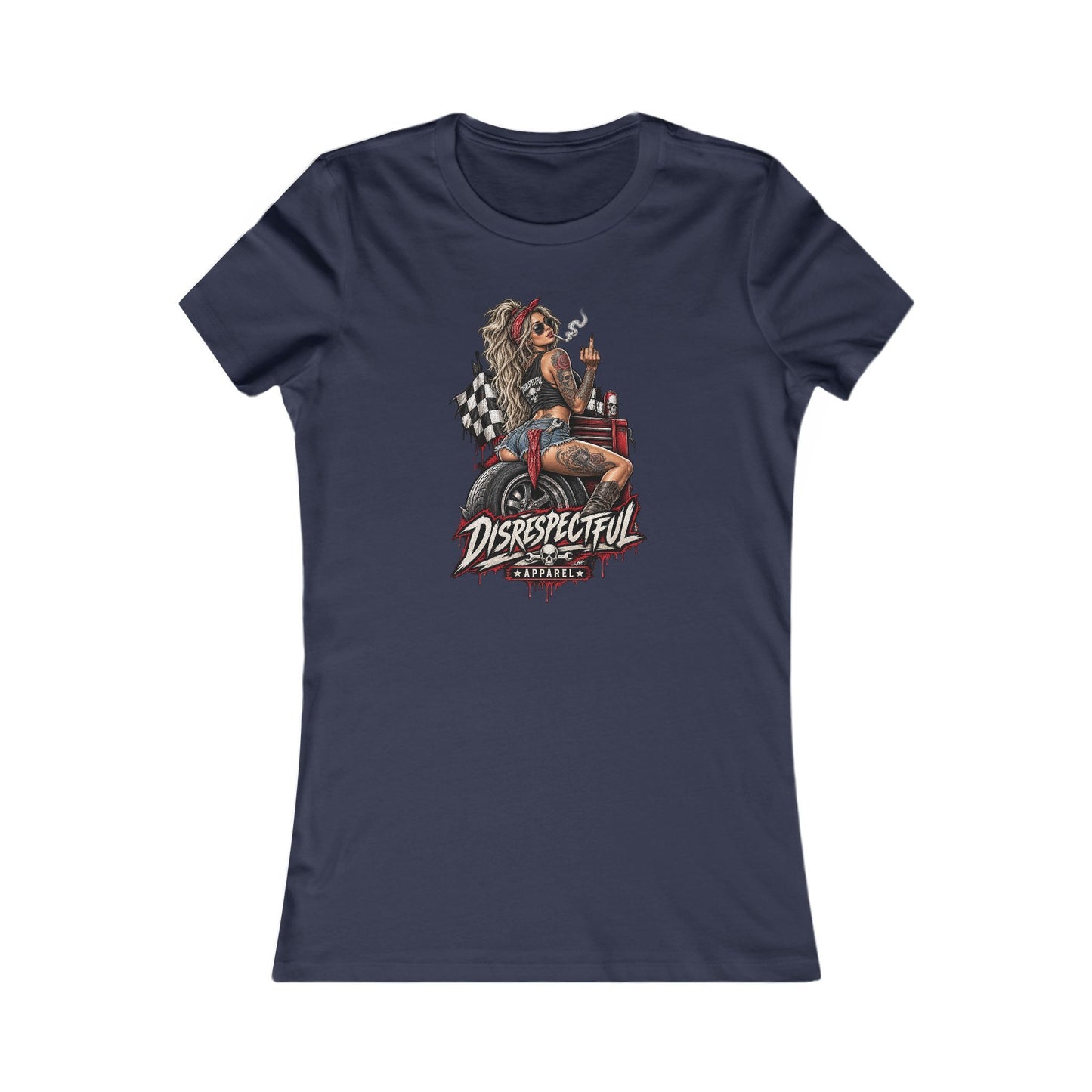 Disrespectful Apparel Biker Girl — Women's Favorite Graphic Tee