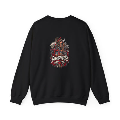 Pin-Up Racing — Back-Print Graphic Crewneck