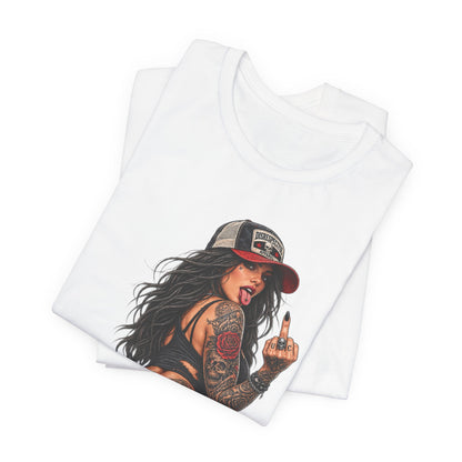 Fuck Polite — Tattooed Pinup Graphic Tee