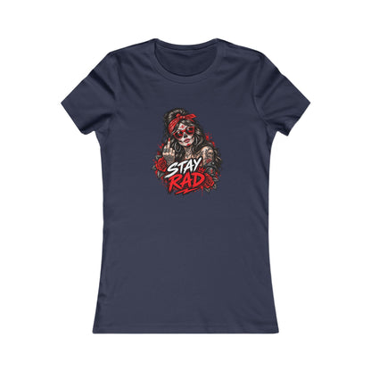 Stay Rad Skull Girl — Women's Favorite Graphic Tee