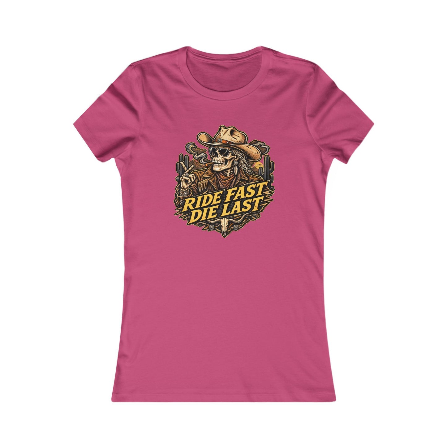 Ride Fast Die Last Motorcycle — Women's Favorite Graphic Tee