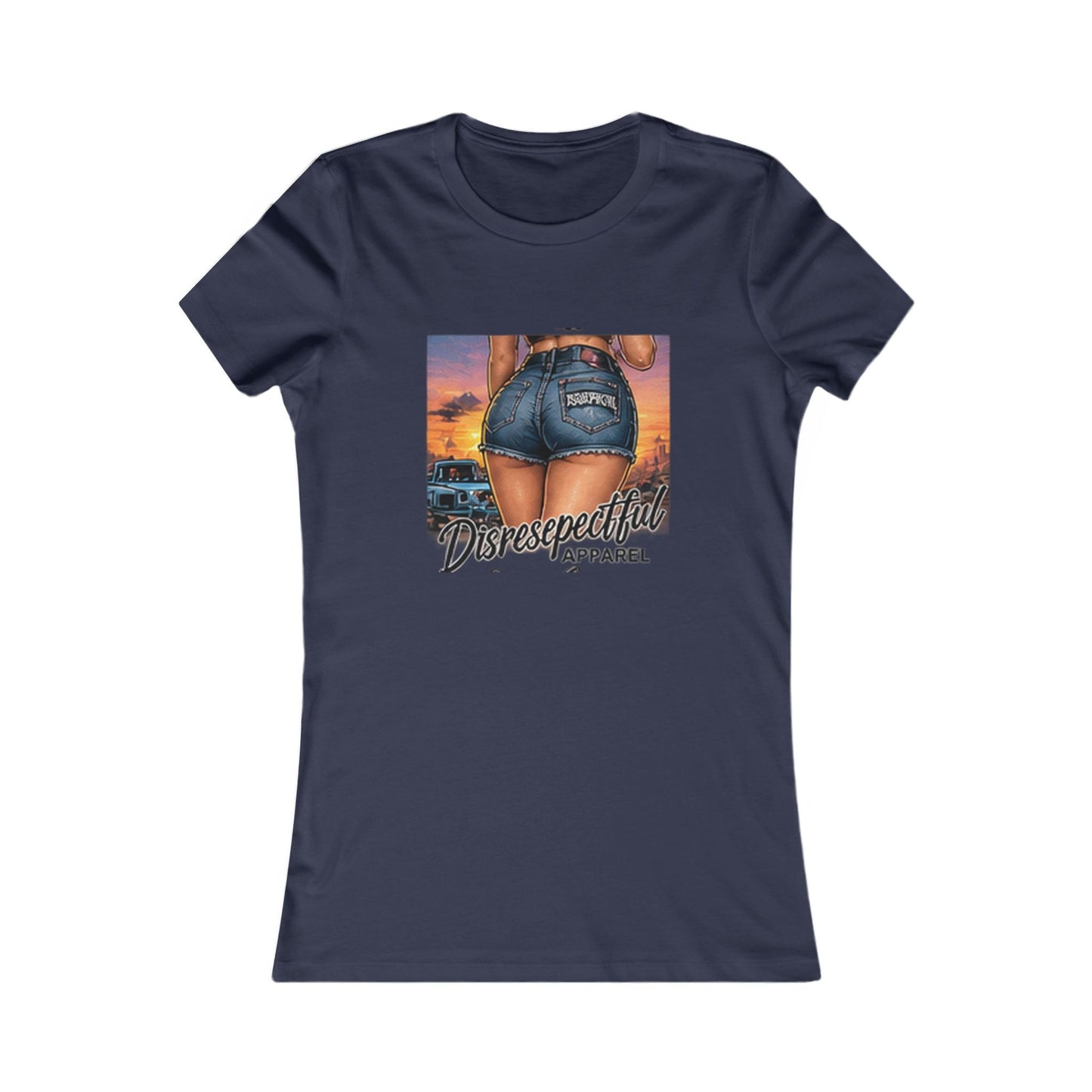 Sunset Denim Pin-Up — Women's Favorite Graphic Tee