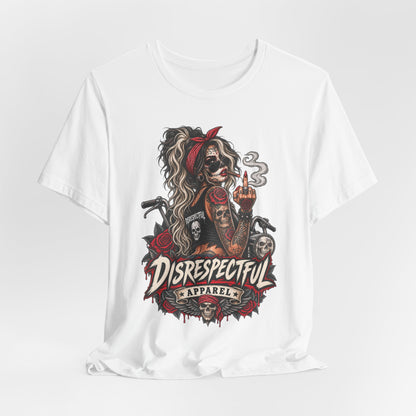 Disrespectful Apparel Skull Pin-Up Tee