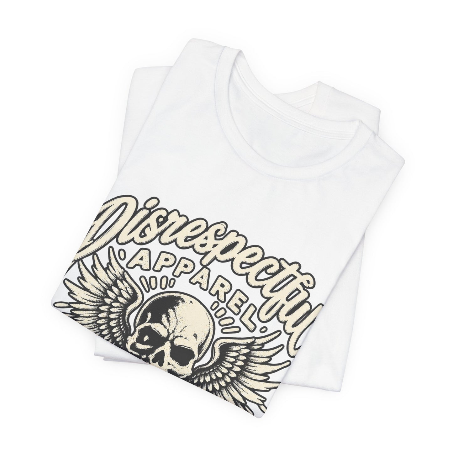 Skull & Wings Tee — "Disrespectful Apparel" Graphic T‑Shirt