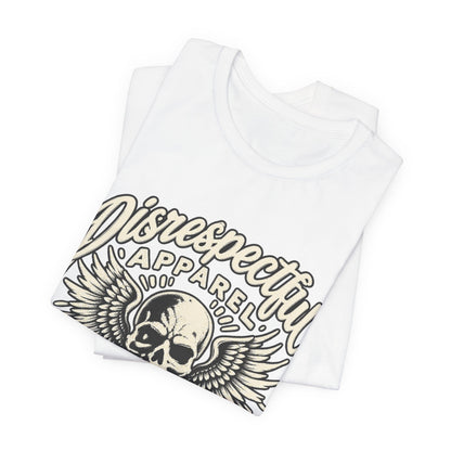 Skull & Wings Tee — "Disrespectful Apparel" Graphic T‑Shirt