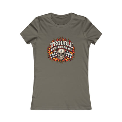 Trouble Looks Good On You — Women's Favorite Graphic Tee