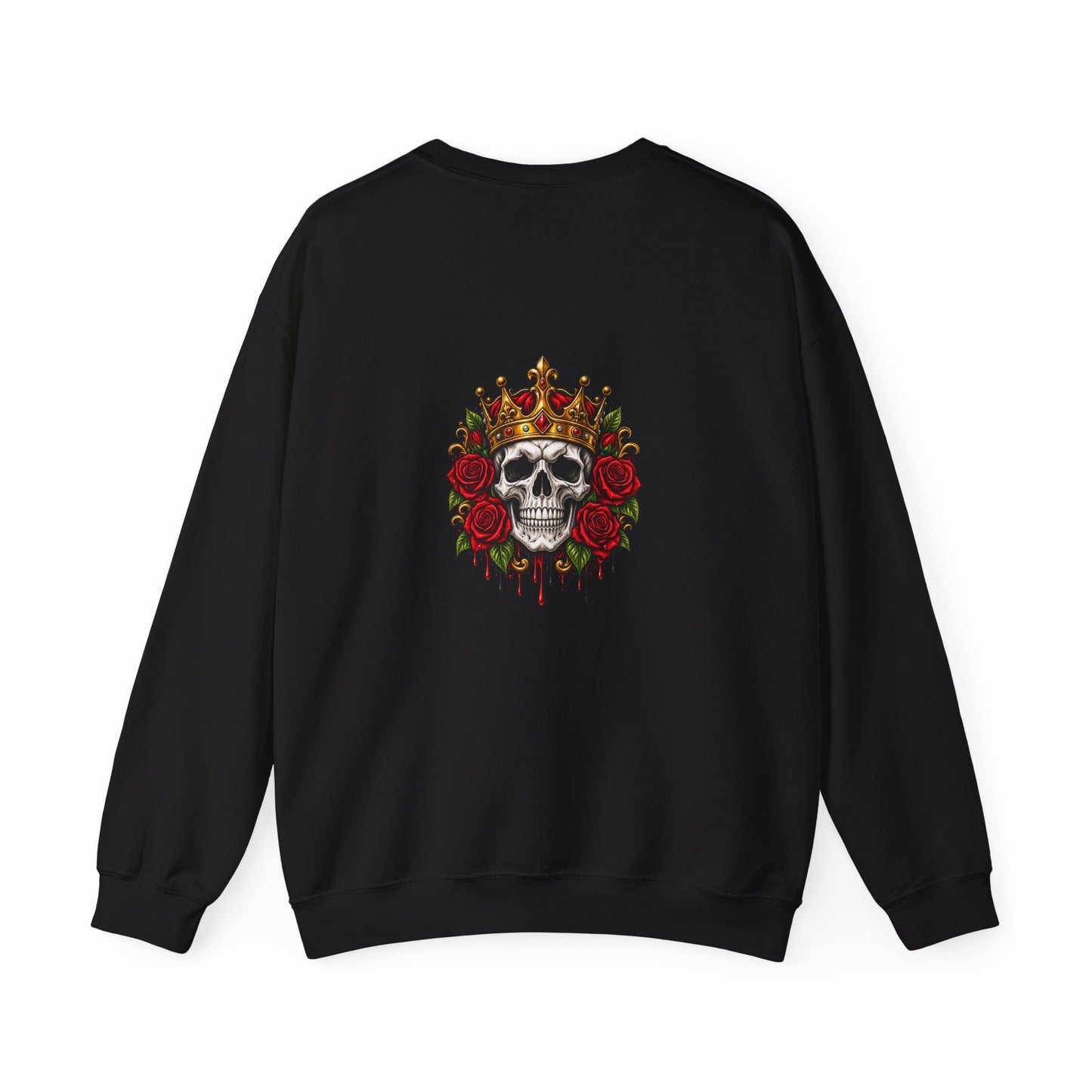 Skull King — Crown & Roses — Back-Print Graphic Crewneck